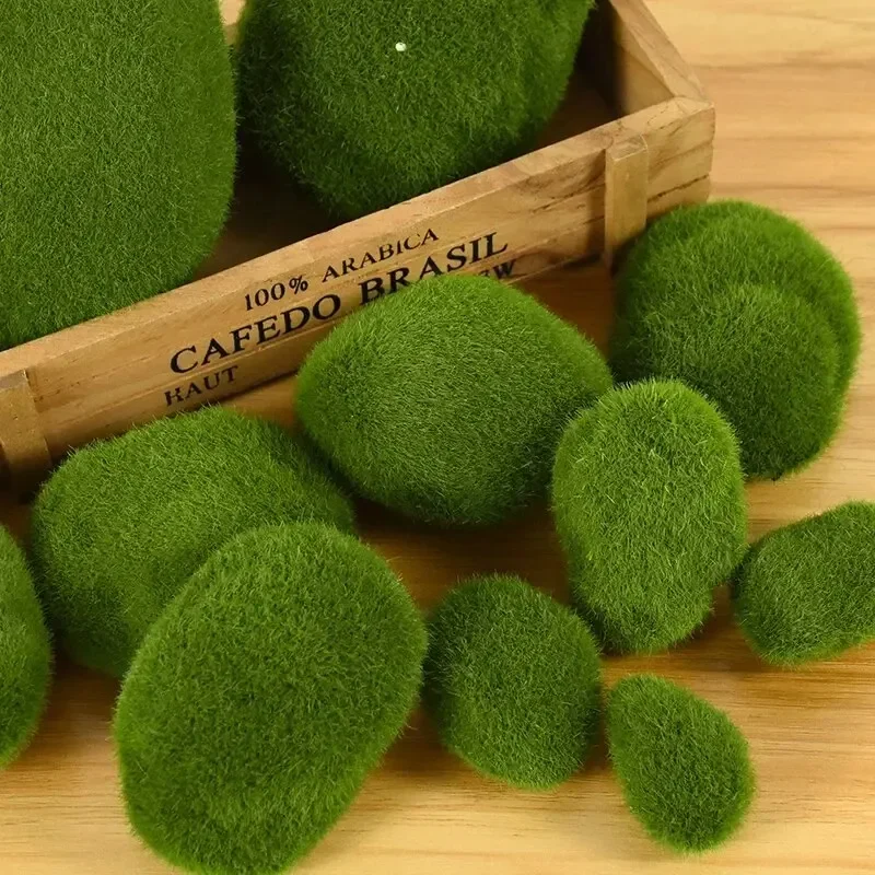 10pcs Artificial Moss Stones F - Terrarium Moss Art のレビューと価格