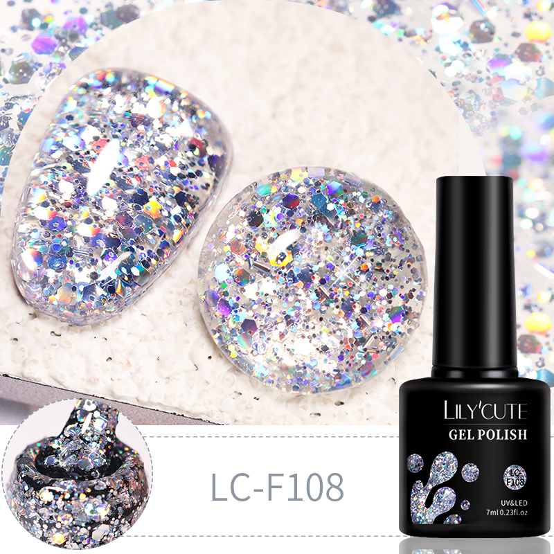 LILYCUTE 7ml 6Pcs/Set Glitter  - Resin Glitter Pack のレビューと価格