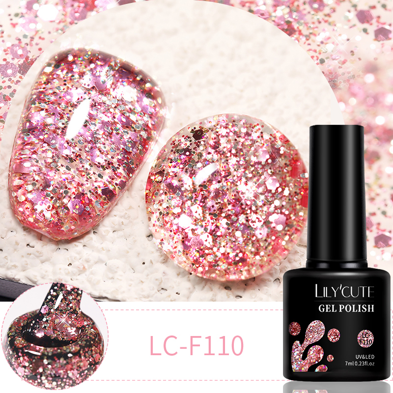 LILYCUTE 7ml 6Pcs/Set Glitter  - Resin Glitter Pack のレビューと価格