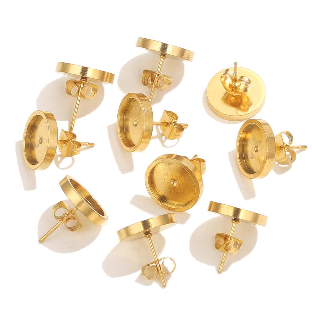 10pcs Stainless Steel Gold Ear - Resin Jewelry Kit のレビューと価格