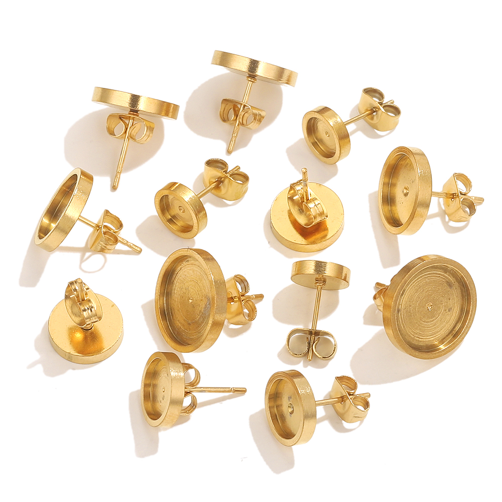 10pcs Stainless Steel Gold Ear - Resin Jewelry Kit のレビューと価格