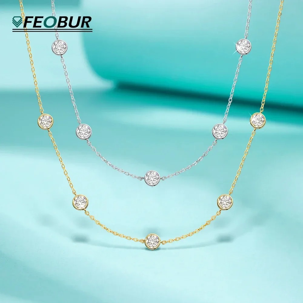 GRA Certified 5mm Moissanite N - Bezels Set Pendant のレビューと価格