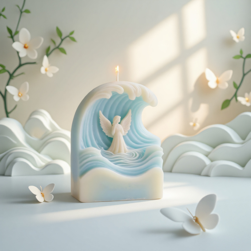 2pcs Wave Angel Silicone Mold  - Resin Ocean Wave Mold のレビューと価格